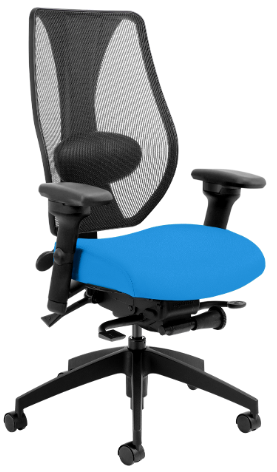 tCentric Mesh Backrest with Upholstered Seat - Synchro-Glide Mechanism