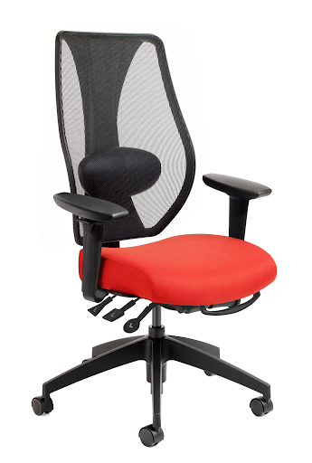 tCentric - Mesh Backrest with Upholstered Seat - Multi-Tilt Mechanism