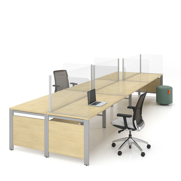 Worksurface Protective Screens - "U" Shaped with Rounded Corners