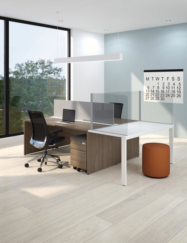 Worksurface Protective Screens - "U" Shaped with Rounded Corners