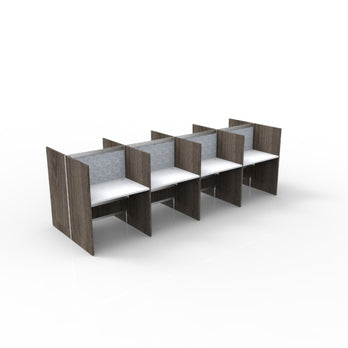 Blade 8-Pack Double-Sided Study Carrels