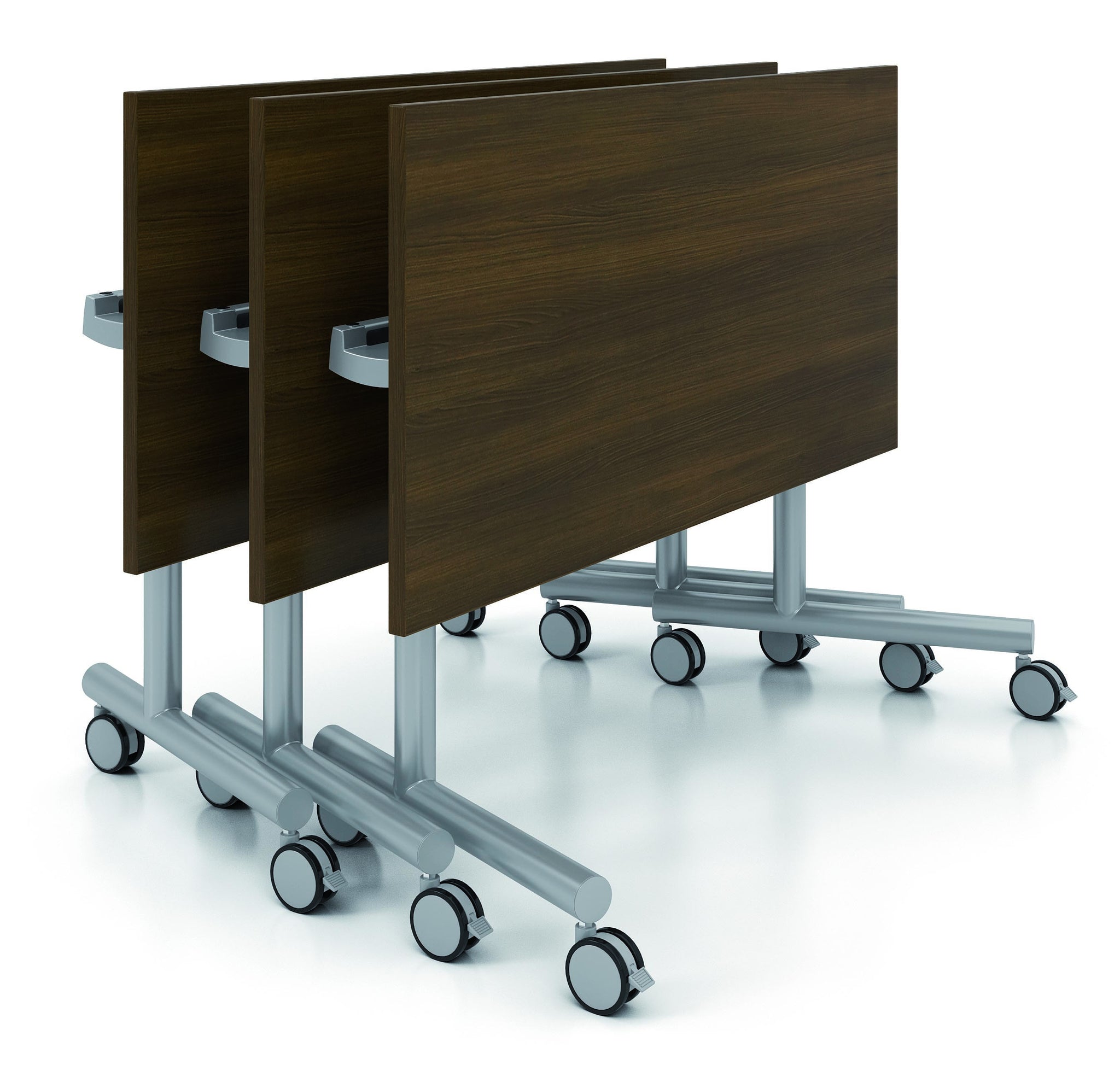 IDÉE AO TABLE Universel 48W Table Desk with Square Metal Legs | Bestar