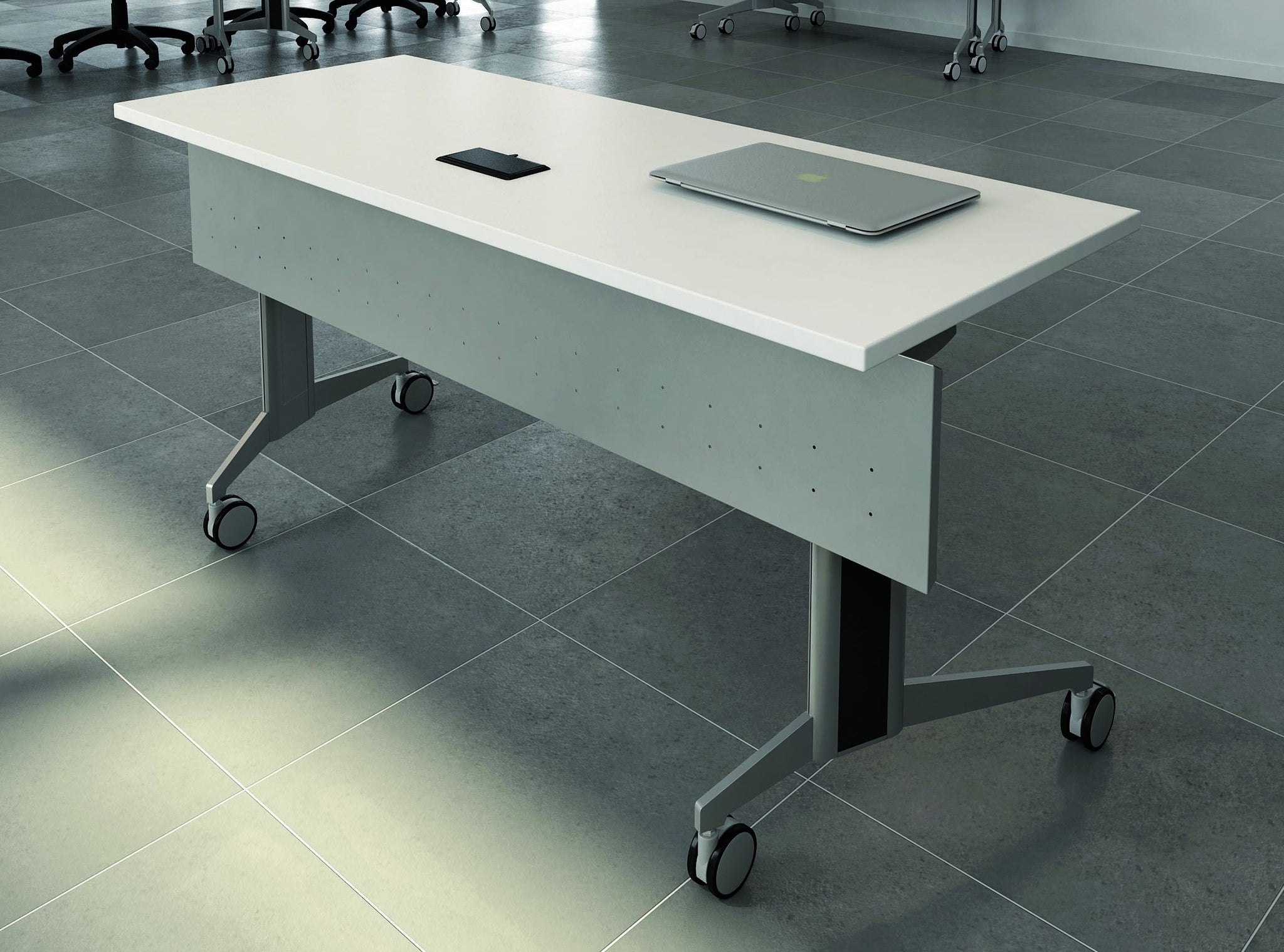 Genius - Flip-top Rectangular Table – The Business Line Inc.